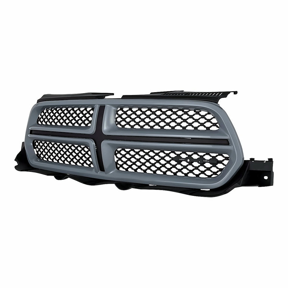 2011-2013 Dodge Durango Grille Matte Dark Gray With Gray Mldg Ptm – Side View (CH1200359)