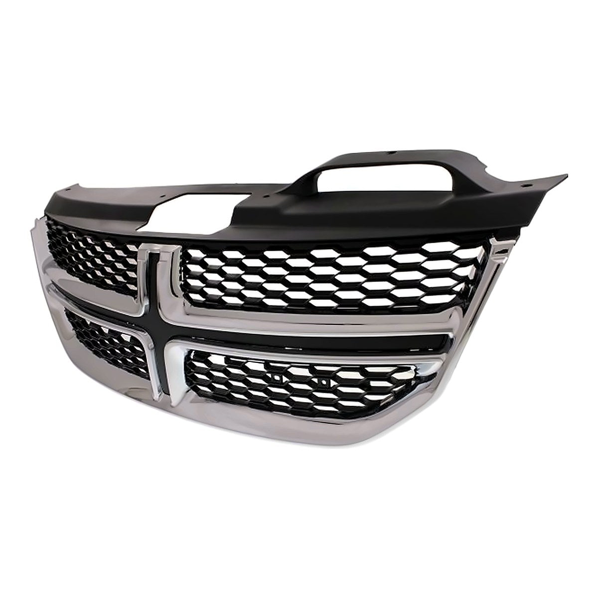 2011-2020 Dodge Journey Grille Chrome Frontame With Black Insert – Side View (CH1200362)