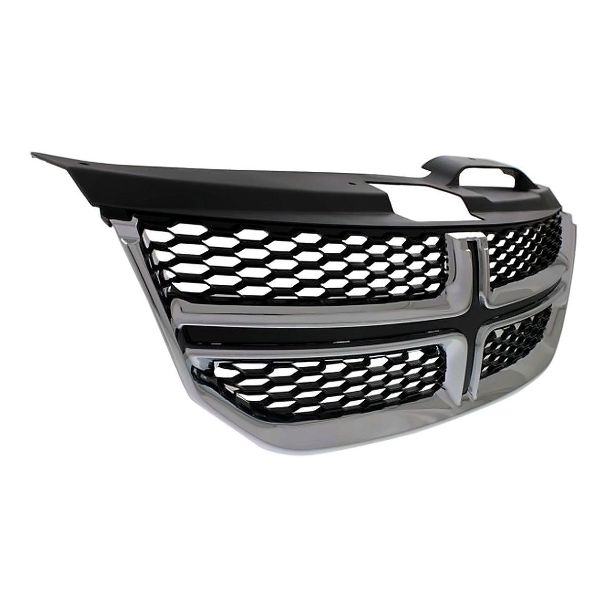 2011-2020 Dodge Journey Grille Chrome Frontame With Black Insert – Side View (CH1200362)