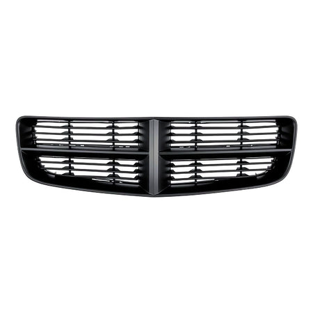 2006-2010 Dodge Charger Grille Matt Black With Painted Gray Frontame Without Srt-8 Model – Front View (CH1200365)