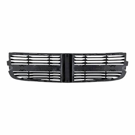 2006-2010 Dodge Charger Grille Matt Black With Painted Gray Frontame Without Srt-8 Model – Back View (CH1200365)