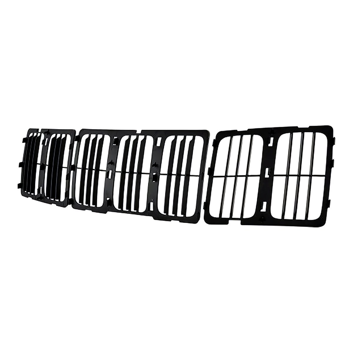 2014-2016 Jeep Grand_Cherokee Grille Matte-Black Louvered Style Laredo/Ltd – Side View (CH1200369)