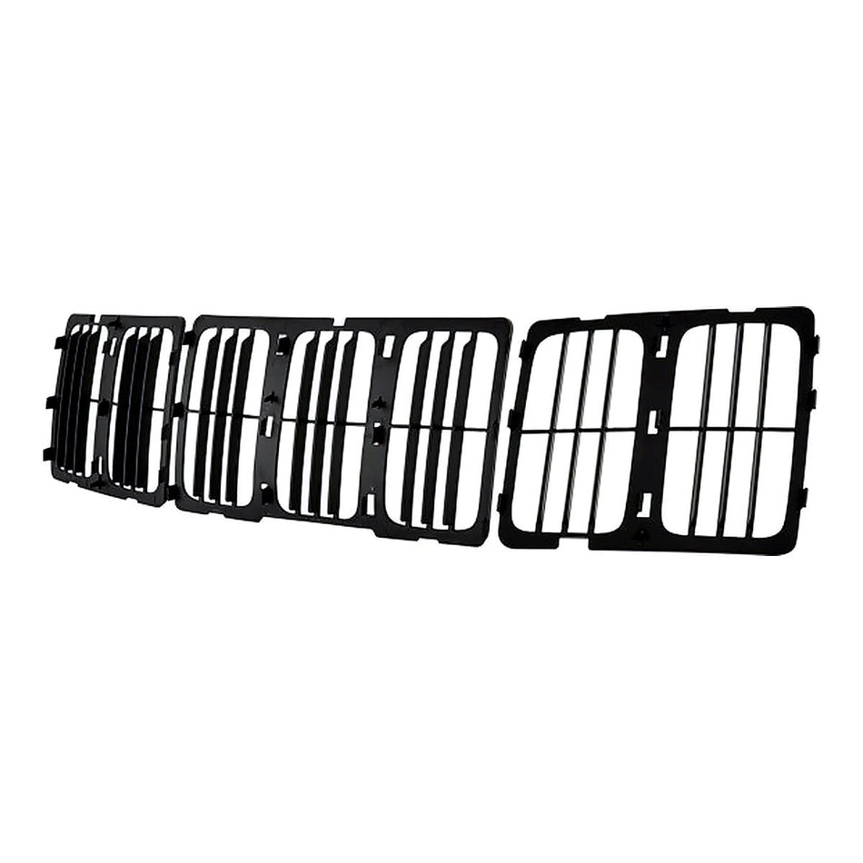 2014-2016 Jeep Grand_Cherokee Grille Matte-Black Louvered Style Laredo/Ltd – Side View (CH1200369)