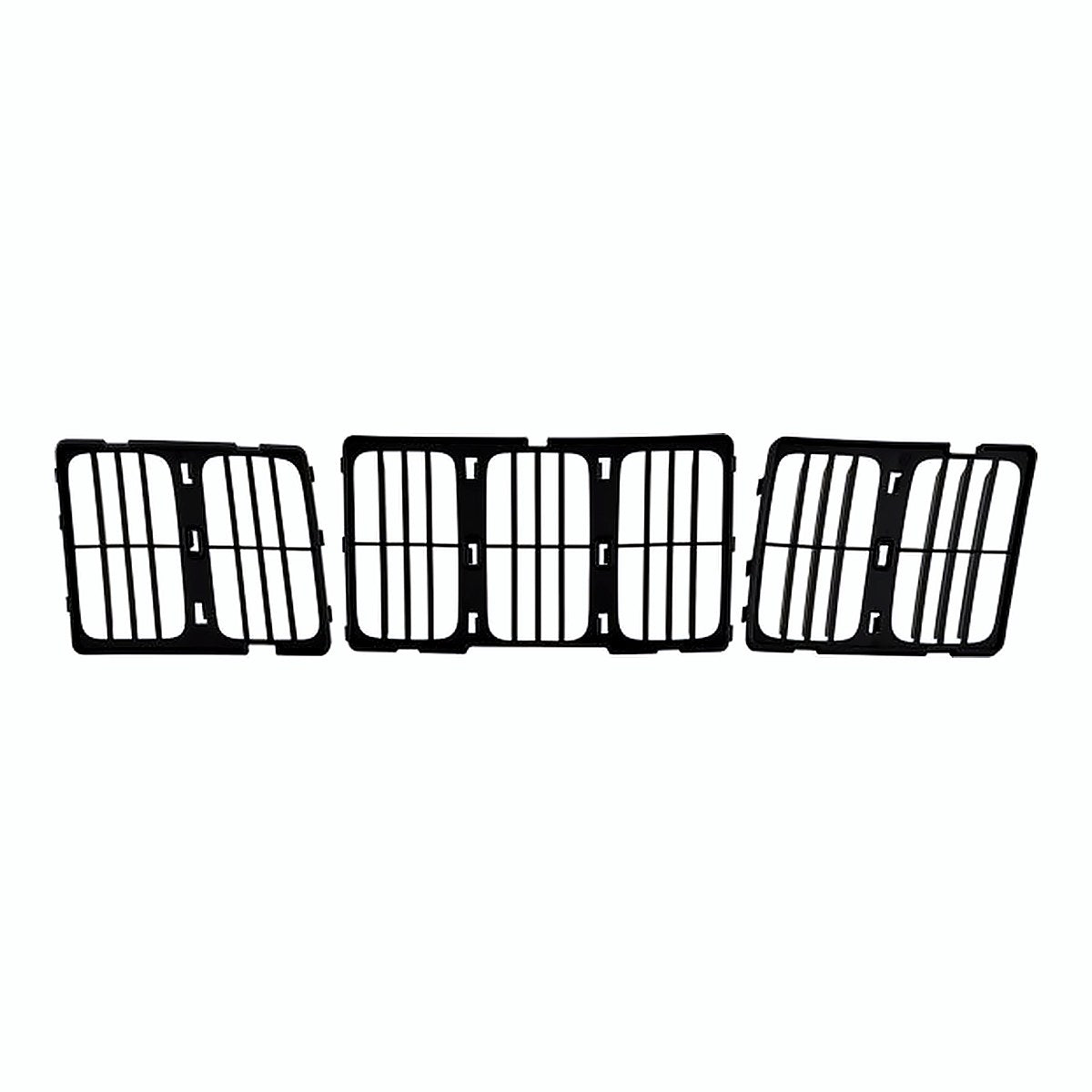 2014-2016 Jeep Grand_Cherokee Grille Matte-Black Louvered Style Laredo/Ltd – Back View (CH1200369)