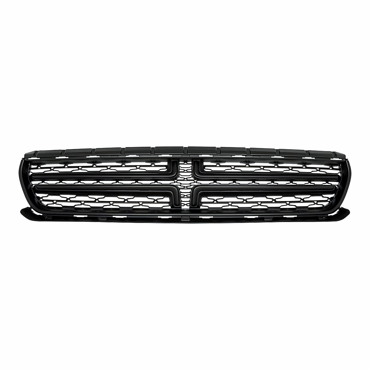 2015-2023 Dodge Charger Grille Flat Black Crosshairs And Moulding Exclude Scat Pack/Srt/Hellcat Model – Front View (CH1200387)