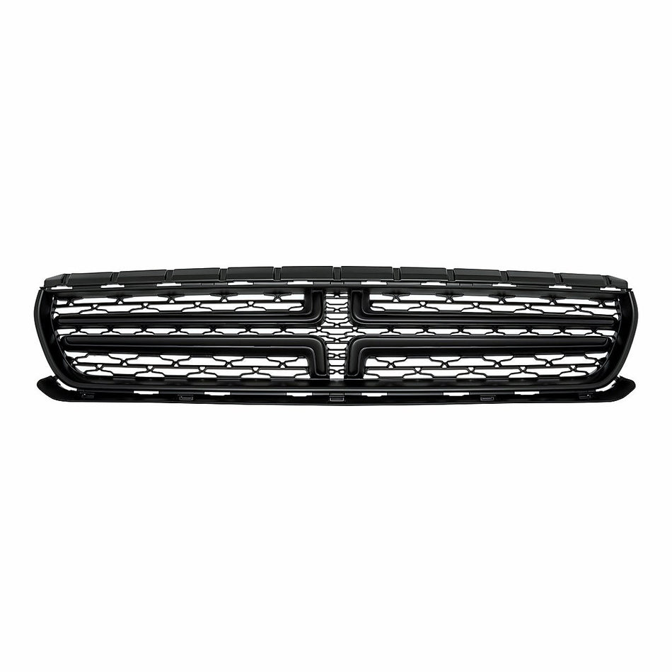 2015-2023 Dodge Charger Grille Flat Black Crosshairs And Moulding Exclude Scat Pack/Srt/Hellcat Model – Front View (CH1200387)