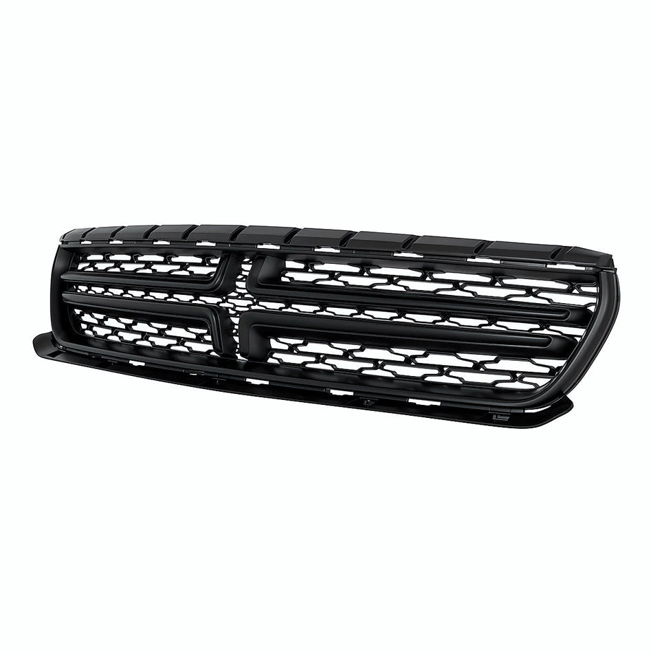 2015-2023 Dodge Charger Grille Flat Black Crosshairs And Moulding Exclude Scat Pack/Srt/Hellcat Model – Side View (CH1200387)