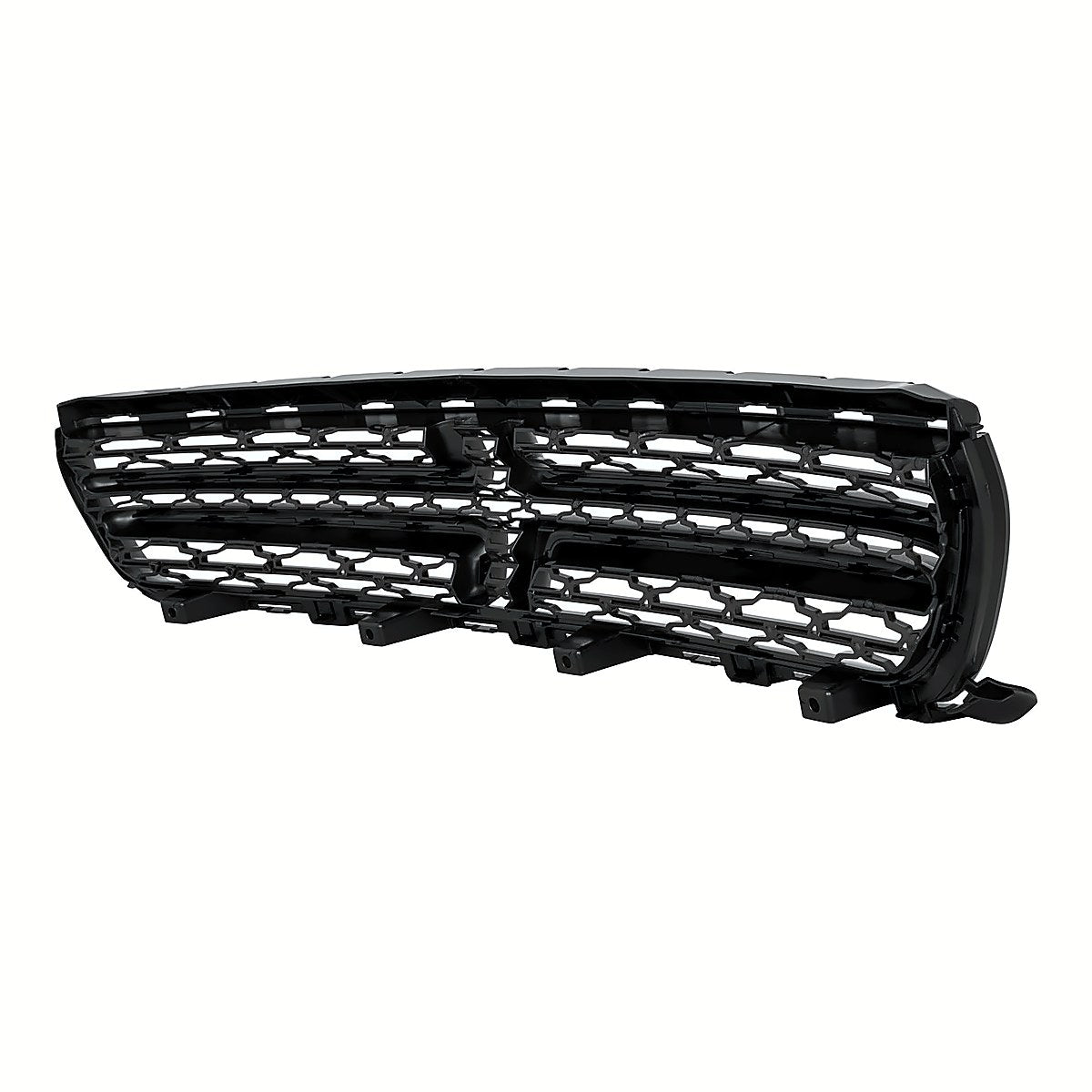 2015-2023 Dodge Charger Grille Flat Black Crosshairs And Moulding Exclude Scat Pack/Srt/Hellcat Model – Back View (CH1200387)