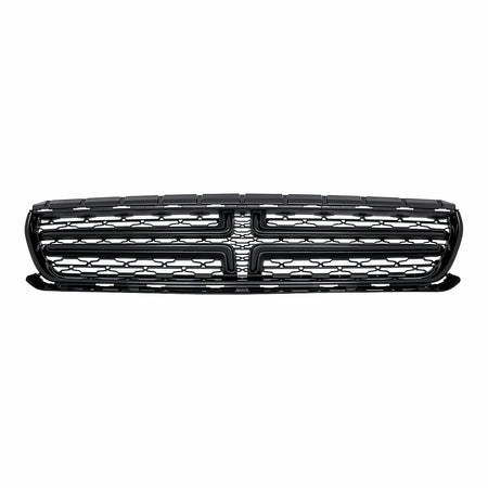 2015-2023 Dodge Charger Grille Front Ptd Black Crosshairs And Moulding Exclude Scat Pack/Srt/Hellcat Model – Front View (CH1200388)