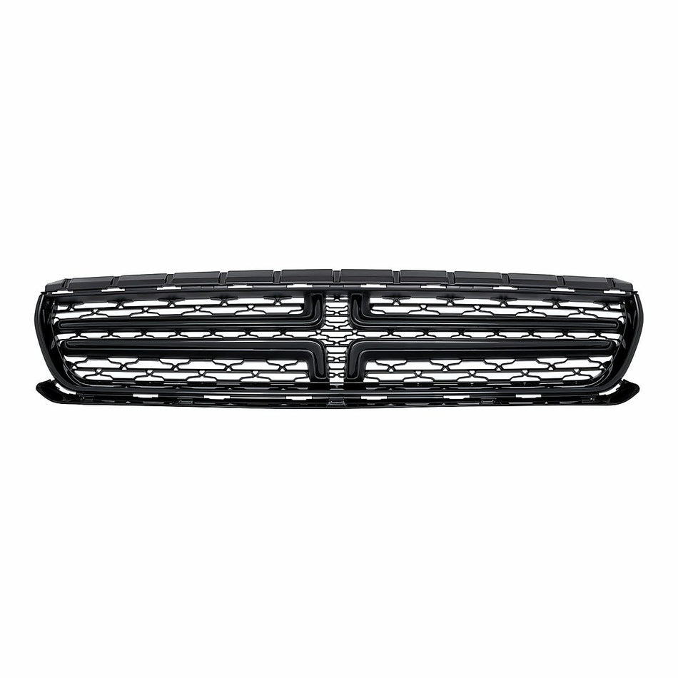 2015-2023 Dodge Charger Grille Front Ptd Black Crosshairs And Moulding Exclude Scat Pack/Srt/Hellcat Model – Front View (CH1200388)
