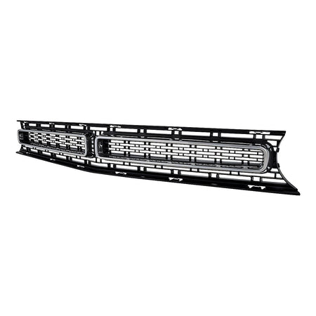 2015-2023 Dodge Challenger Grille Front Matte Black With Chrome Molding Rt/Sxt Model – Side View (CH1200389)