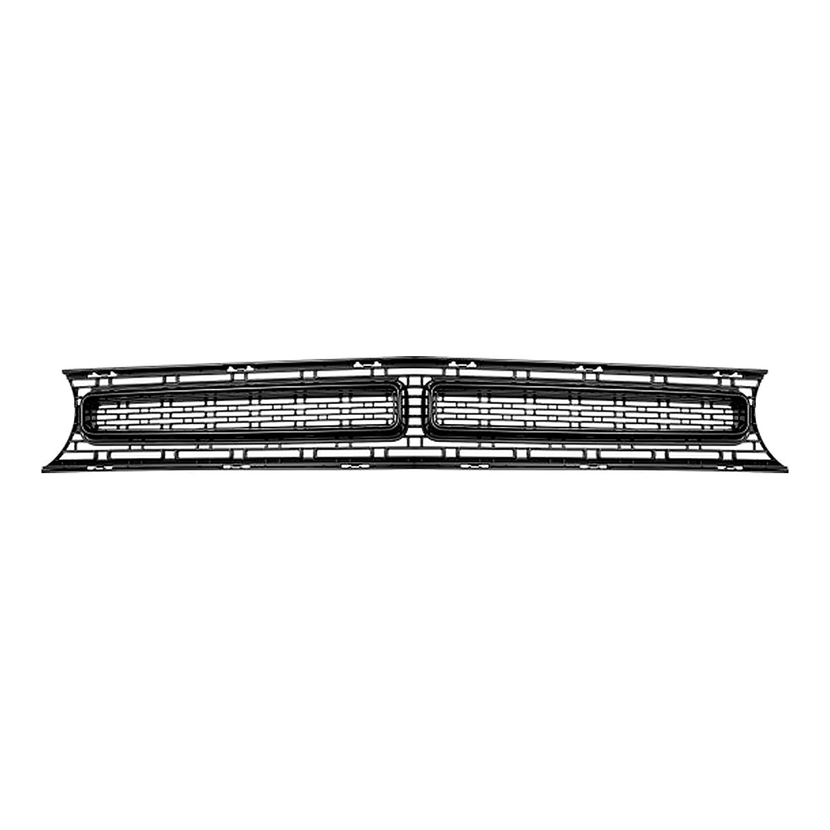 2015-2023 Dodge Challenger Grille Front Matte Black With Black Moulding For Scat Pack/Srt 392 Model – Front View (CH1200390)