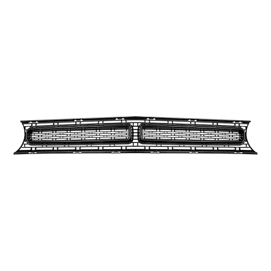 2015-2023 Dodge Challenger Grille Front Matte Black With Black Moulding For Scat Pack/Srt 392 Model – Front View (CH1200390)
