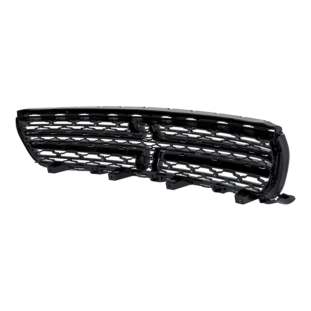 2015-2023 Dodge Charger Grille Chrome Crosshair With Ptd Black Mesh Exclude Scat Pack/Srt/Hellcat Model – Back View (CH1200391)