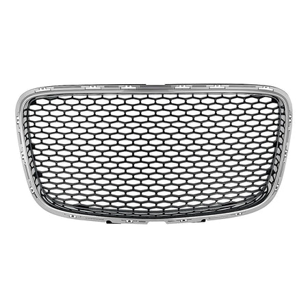 2015-2023 Chrysler 300 Grille Dark Gray Mesh With Chrome Frontame For 300C / Ltd Model – Front View (CH1200394)