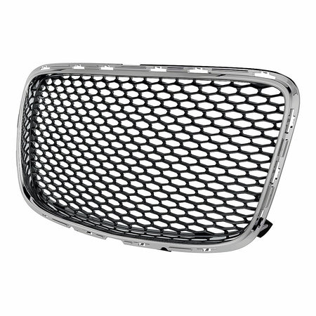 2015-2023 Chrysler 300 Grille Dark Gray Mesh With Chrome Frontame For 300C / Ltd Model – Side View (CH1200394)