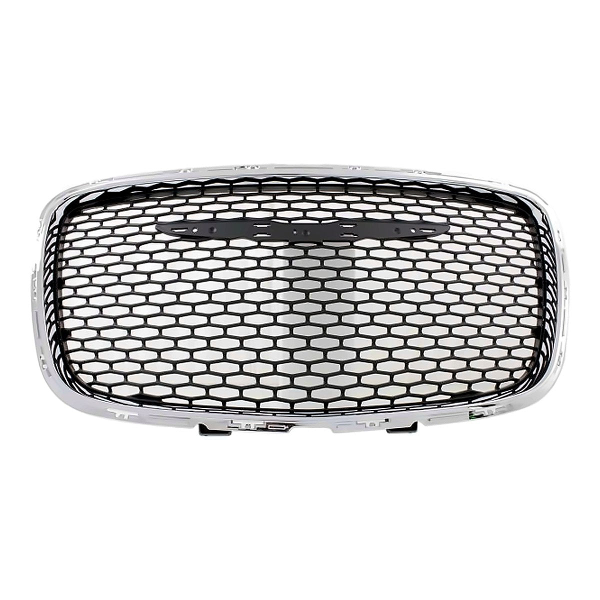 2015-2023 Chrysler 300 Grille Front Black Mesh With Chrome Frontame Ltd/Touring Model – Front View (CH1200395)
