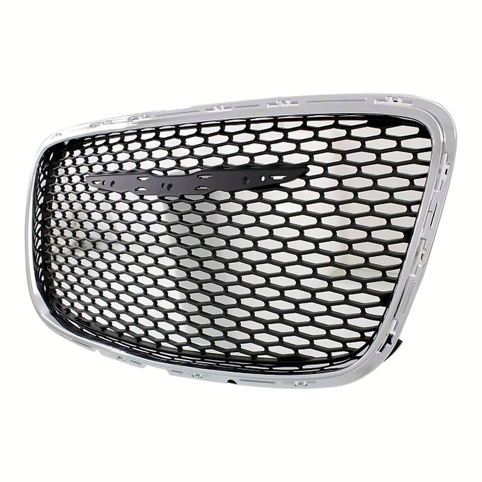 2015-2023 Chrysler 300 Grille Front Black Mesh With Chrome Frontame Ltd/Touring Model – Side View (CH1200395)