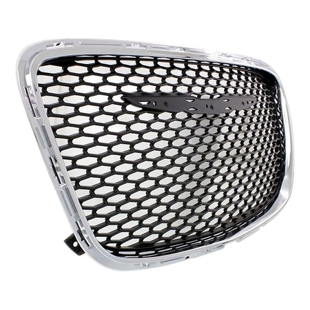 2015-2023 Chrysler 300 Grille Front Black Mesh With Chrome Frontame Ltd/Touring Model – Side View (CH1200395)