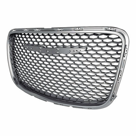 2015-2023 Chrysler 300 Grille Front Ptd Bright Black With Satin Chrome Frontame – Side View (CH1200396)