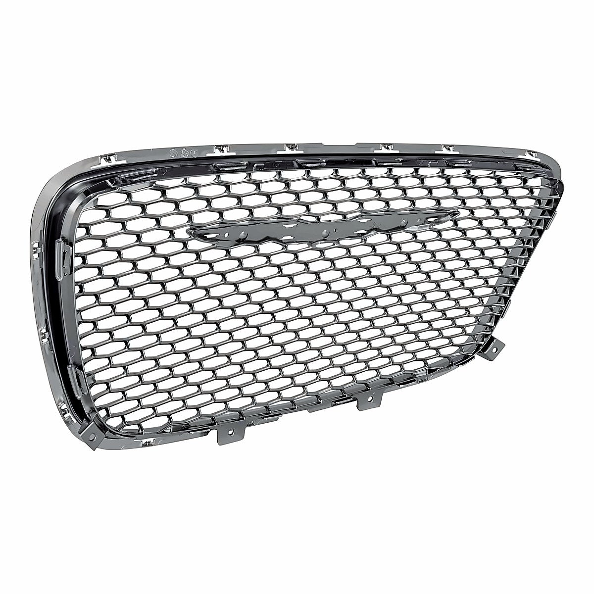 2015-2023 Chrysler 300 Grille Front Ptd Bright Black With Satin Chrome Frontame – Back View (CH1200396)