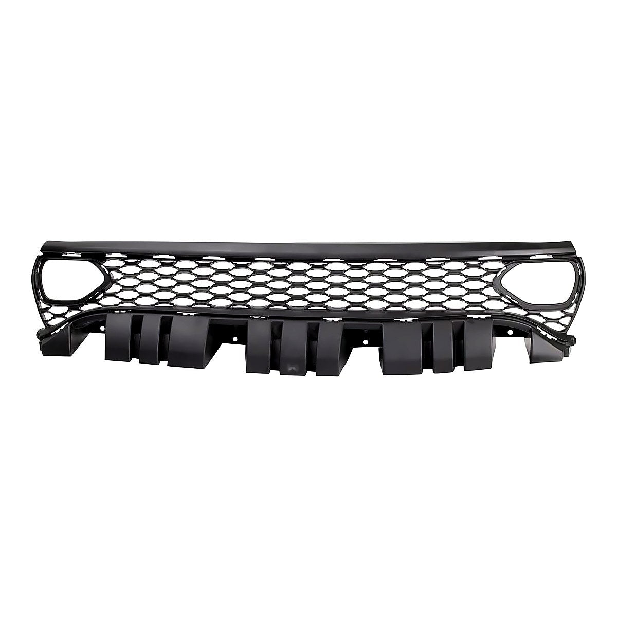 2019-2023 Dodge Charger Grille Front Textured Black With Driver Side/Passenger Side Air Vent Insert For Model With Hood Scoop – Front View (CH1200411)