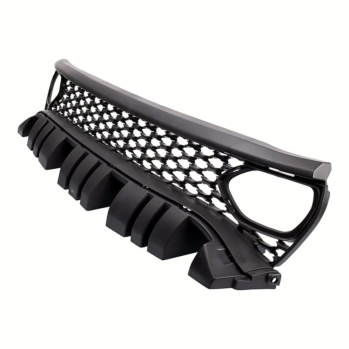 2019-2023 Dodge Charger Grille Front Textured Black With Driver Side/Passenger Side Air Vent Insert For Model With Hood Scoop – Side View (CH1200411)