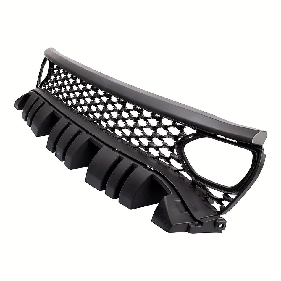 2019-2023 Dodge Charger Grille Front Textured Black With Driver Side/Passenger Side Air Vent Insert For Model With Hood Scoop – Side View (CH1200411)