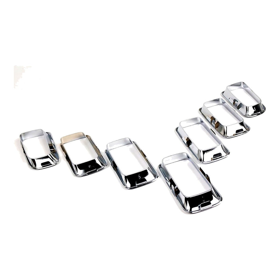 2011-2017 Jeep Compass Grille Moulding 7 Pieces Set Chrome – CH1210111-2