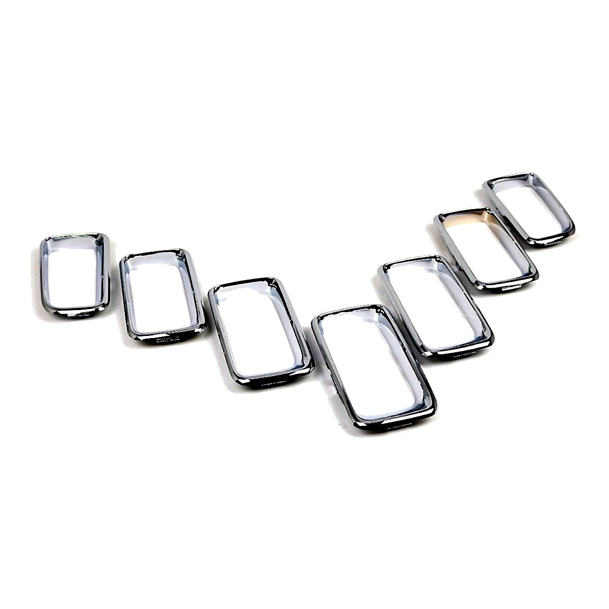 2011-2017 Jeep Compass Grille Moulding 7 Pieces Set Chrome – CH1210111-3