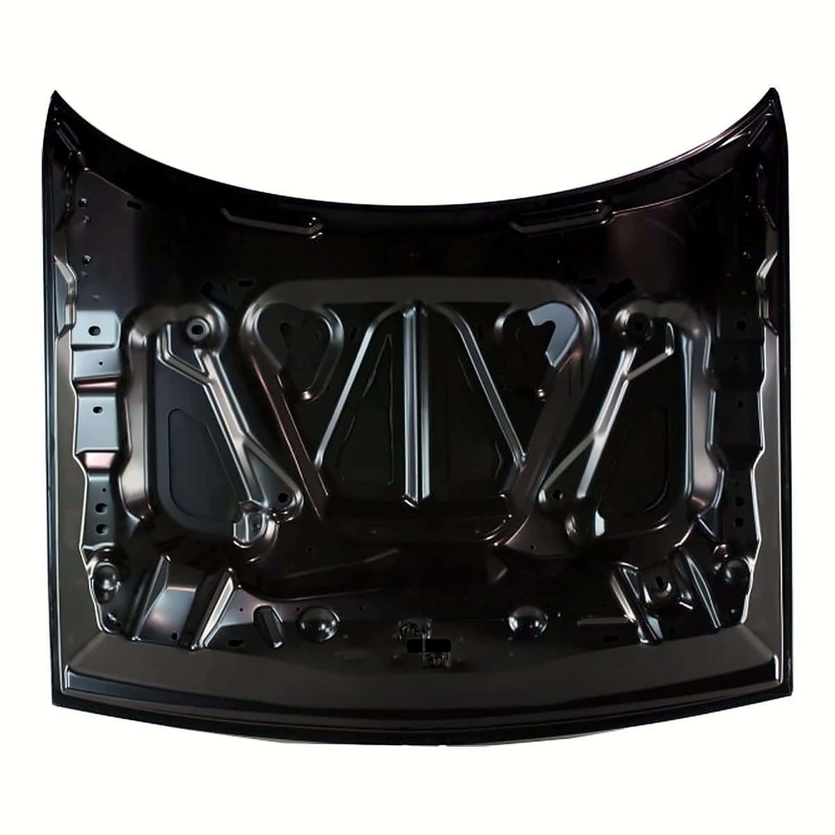 2008-2014 Dodge Challenger Hood Without Scoop – Back View (CH1230277)