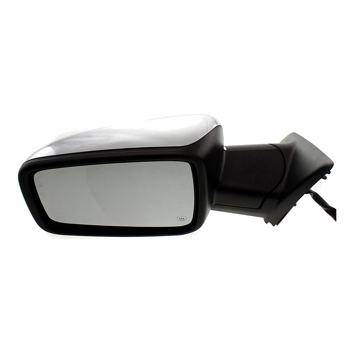 2009-2010 Dodge 1500 Door Mirror Driver Side Power Heated Without Tow With Signal/Puddle Lamp With Chrome Cap_CH1320292-4