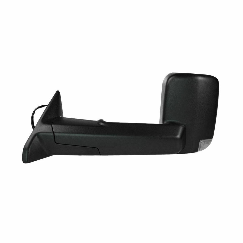 2013-2018 Ram 1500 Door Mirror Driver Side Power Textured Heated With Signal/Puddle Lamp/Tow