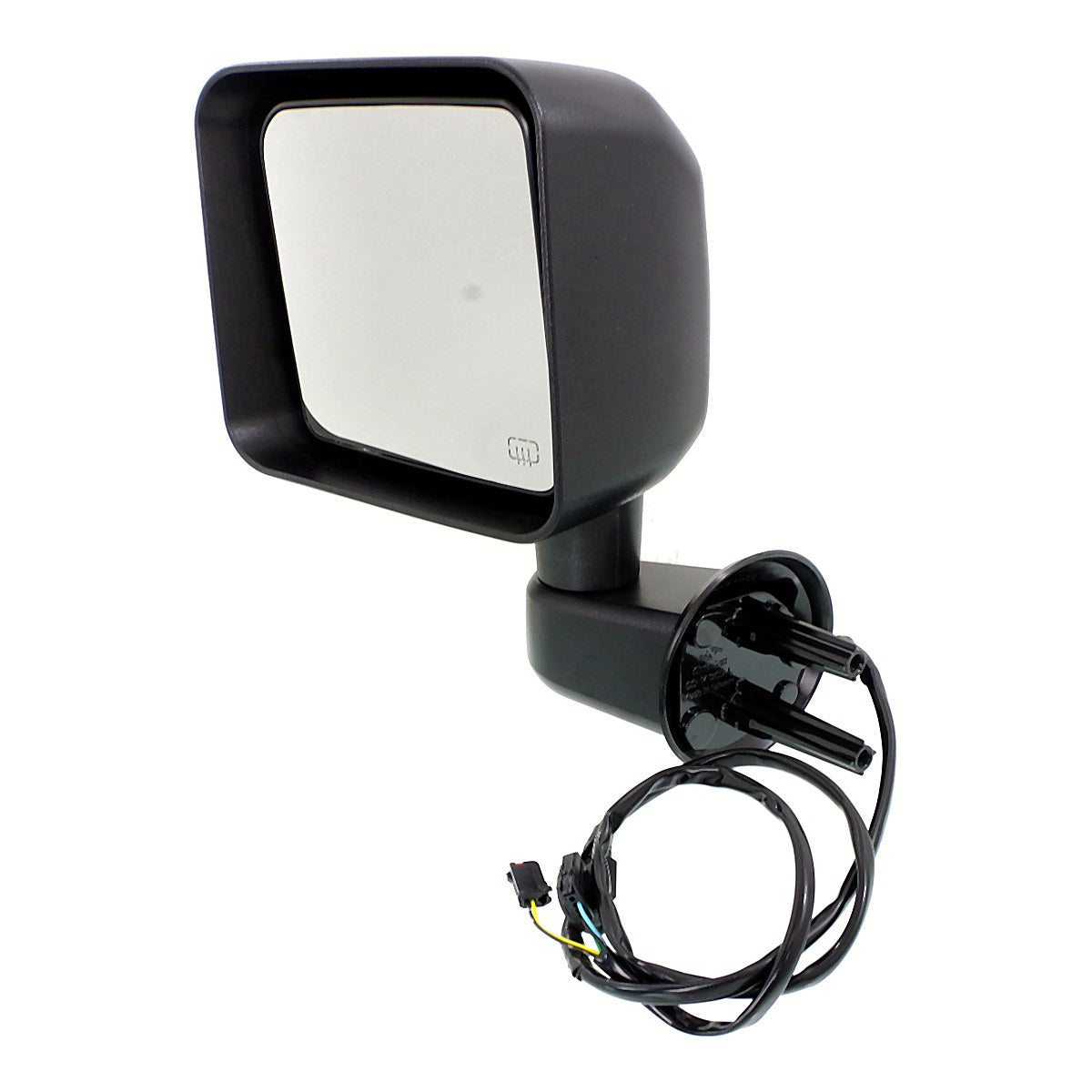 2015-2017 Jeep Wrangler Door Mirror Driver Side Power Heated Non Foldable Texture Black_CH1320390-2
