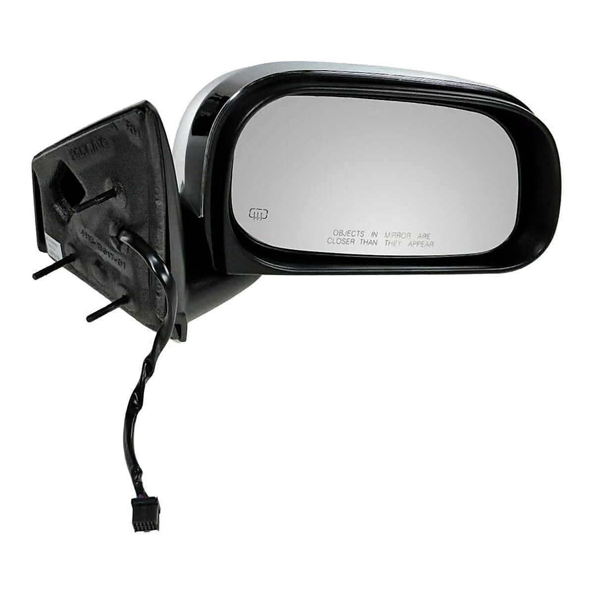 2007-2009 Chrysler Aspen Door Mirror Passenger Side Power Heated With Chrome Cap_CH1321285