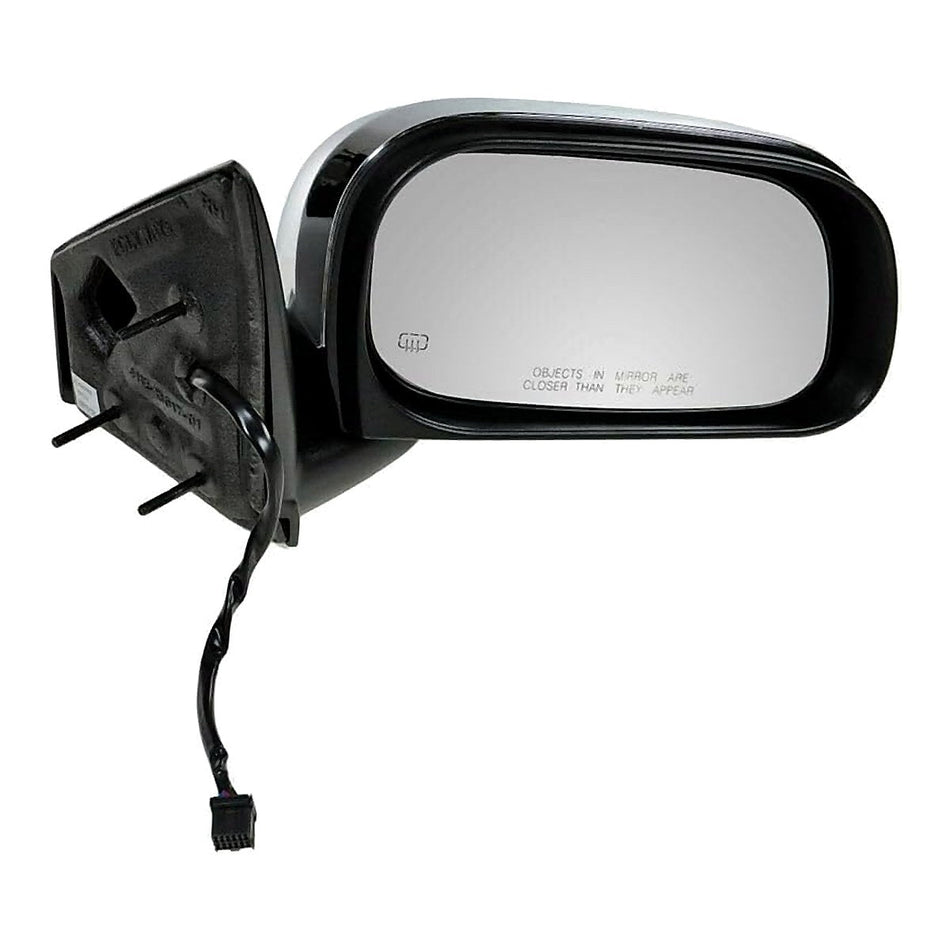 2007-2009 Chrysler Aspen Door Mirror Passenger Side Power Heated With Chrome Cap_CH1321285