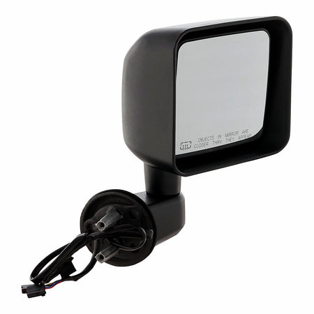 2015-2017 Jeep Wrangler Door Mirror Passenger Side Power Heated Non Foldable Textured Black_CH1321390-2
