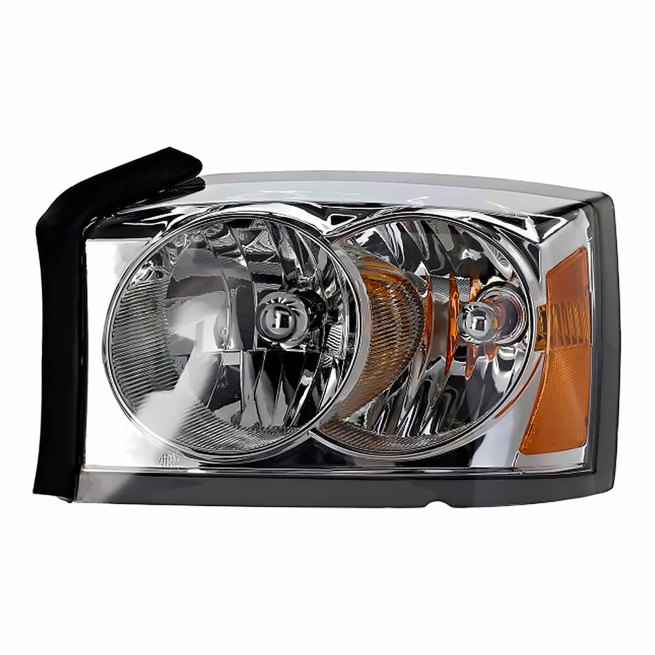 2005 Dodge Dakota Headlight Driver Side (Without Black Bezel) – Front View (CH2502159)