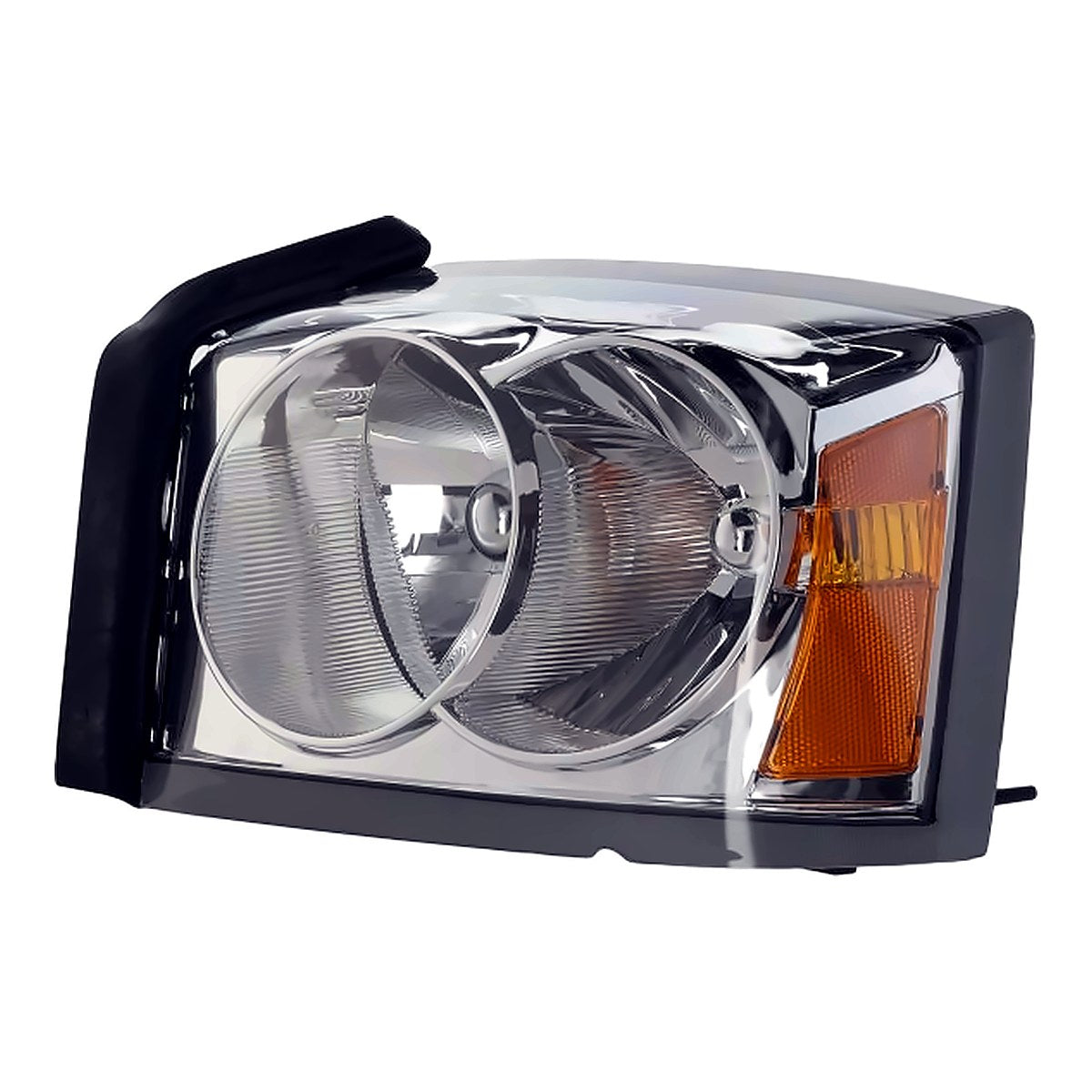 2005 Dodge Dakota Headlight Driver Side (Without Black Bezel) – Side View (CH2502159)