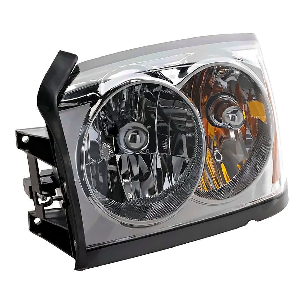 2005 Dodge Dakota Headlight Driver Side (Without Black Bezel) – Angle View (CH2502159)