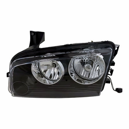 2006-2007 Dodge Charger Headlight Driver Side Small Amber Lens Over Turn Signal Frontom 11/08/2006 – Front View (CH2502163)