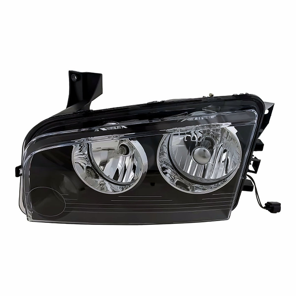 2006-2007 Dodge Charger Headlight Driver Side Small Amber Lens Over Turn Signal Frontom 11/08/2006 – Front View (CH2502163)