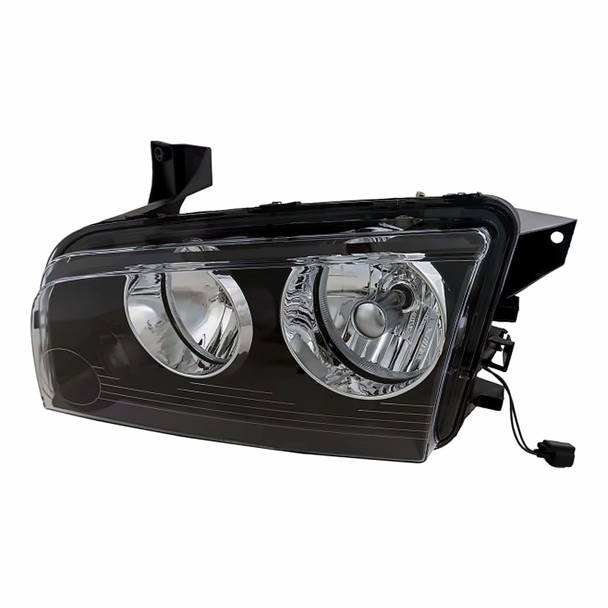 2006-2007 Dodge Charger Headlight Driver Side Small Amber Lens Over Turn Signal Frontom 11/08/2006 – Side View (CH2502163)