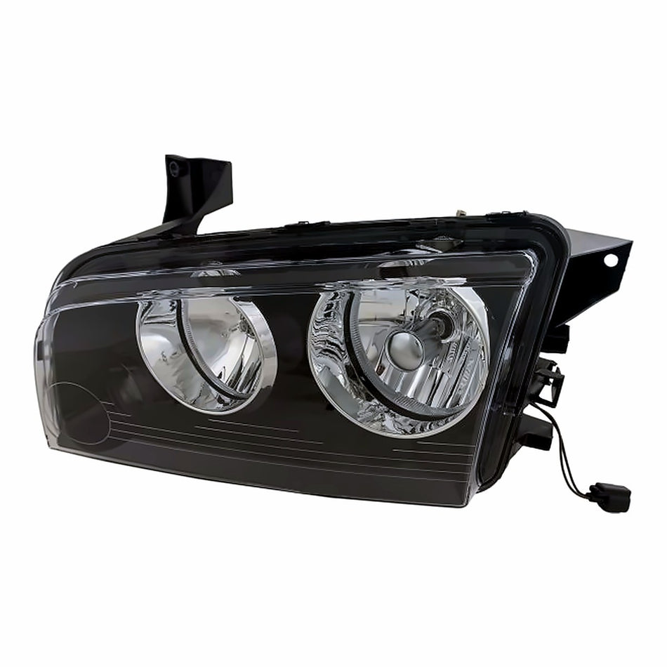 2006-2007 Dodge Charger Headlight Driver Side Small Amber Lens Over Turn Signal Frontom 11/08/2006 – Side View (CH2502163)
