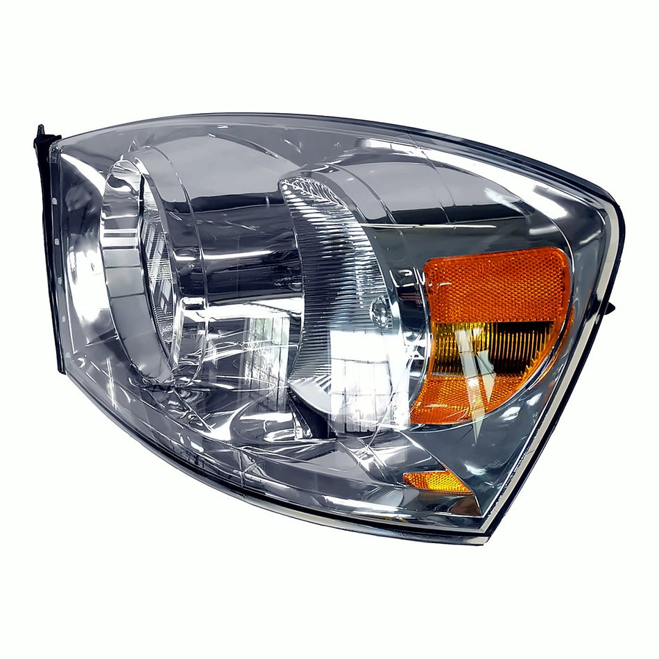 2007-2008 Dodge RAM 1500 Headlight Driver Side - side angle, Part CH2502180