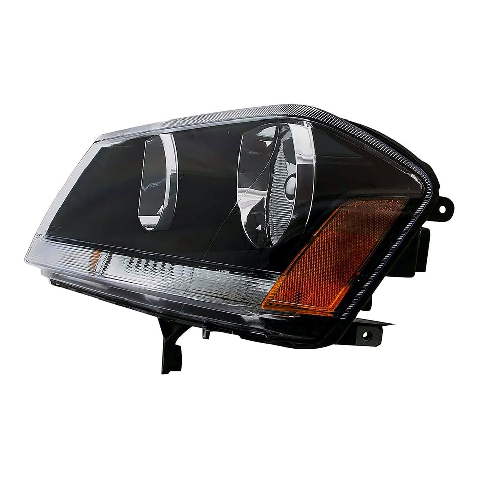 2009-2014 Dodge Avenger Headlight Driver Side Rt Model (Black Bezel) – Side View (CH2502194)