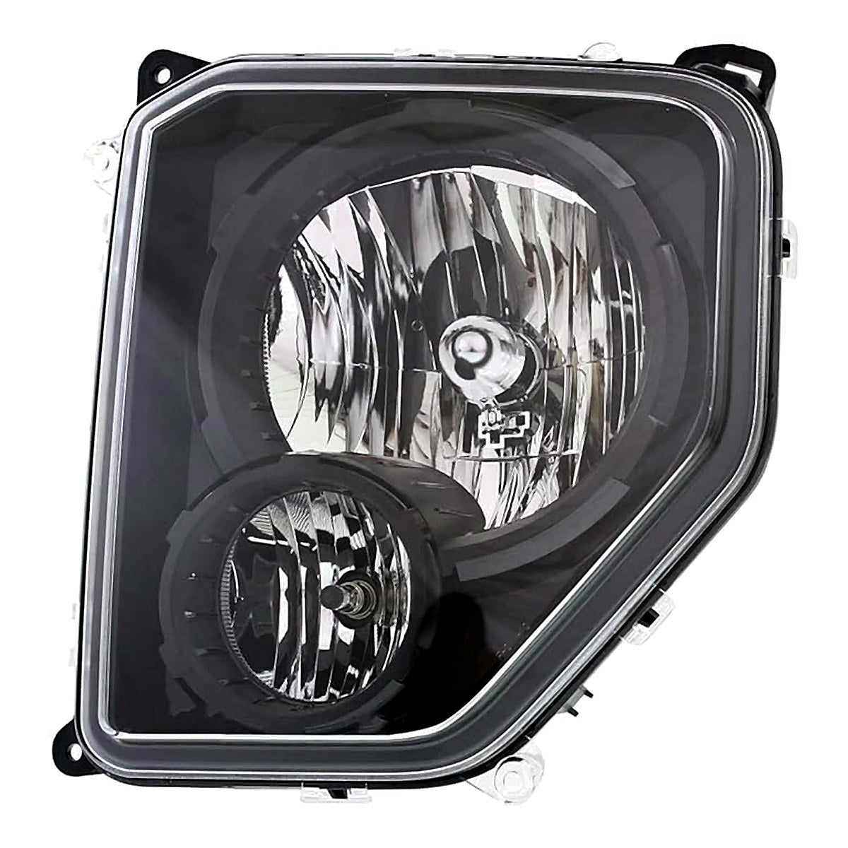 2010-2012 Jeep Liberty Headlight Driver Side Halogen Black Bezel – CH2502227