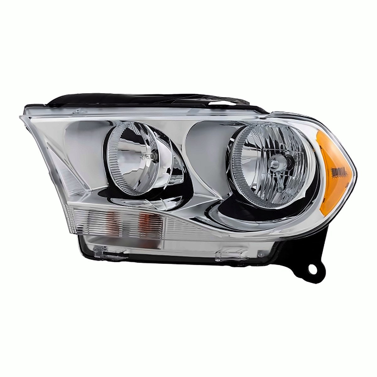 2011-2013 Dodge Durango Headlight Driver Side Halogen With Chrome Trim – Front View (CH2502228)