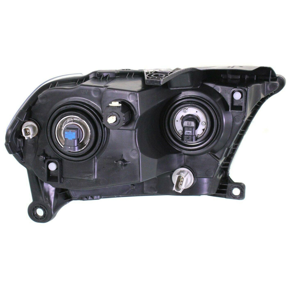 2011-2013 Dodge Durango Headlight Driver Side Halogen With Chrome Trim 