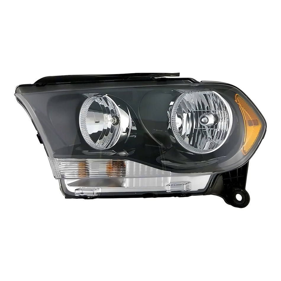 2011-2013 Dodge Durango Headlight Driver Side Halogen Black Trim – Front View (CH2502229)